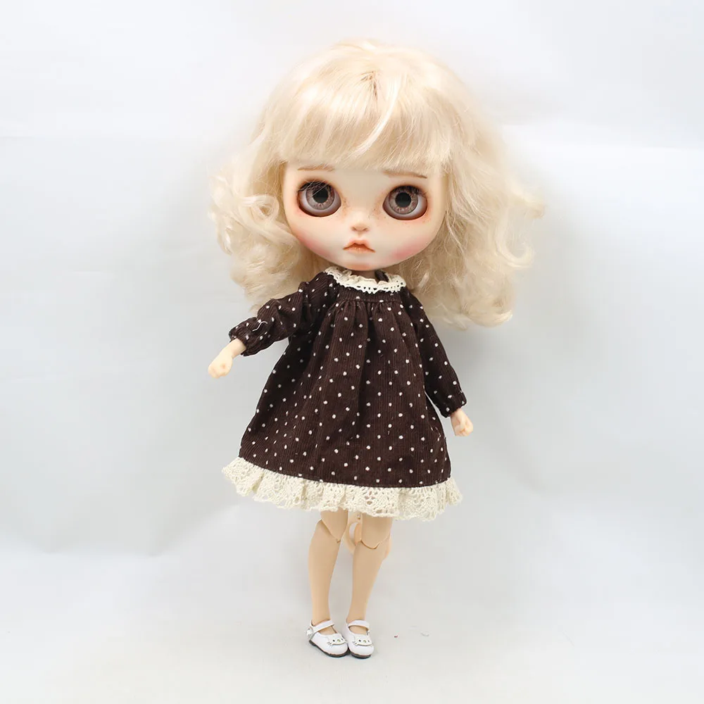 

blyth doll Polka dot skirt suitable for 1/6 joint blyth icy dolls azone body girl gift