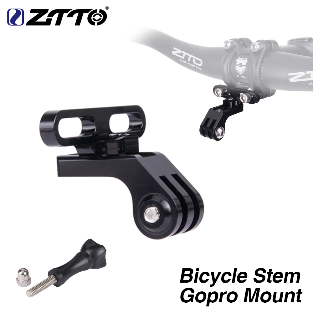 

ZTTO 1pcs High-Strength Bicycle Stem Gopro Mount Lightweight CNC Holder Universal adapter for XC AM MTB Mountain Road Bike