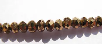 

high quality 5strands 3x4 4x6 5x8 6x10mm Crystal like crystal beads Rondelle Abacus Faceted Ocean blue green gold ruby red mixed