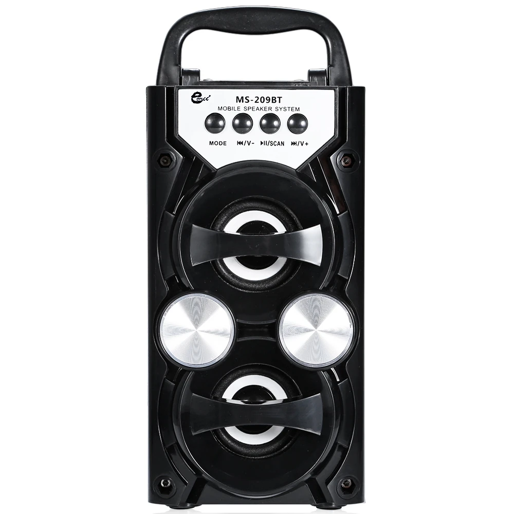 MS 209BT Портативная колонка Беспроводной Bluetooth Динамик fm радио высокого Мощность
