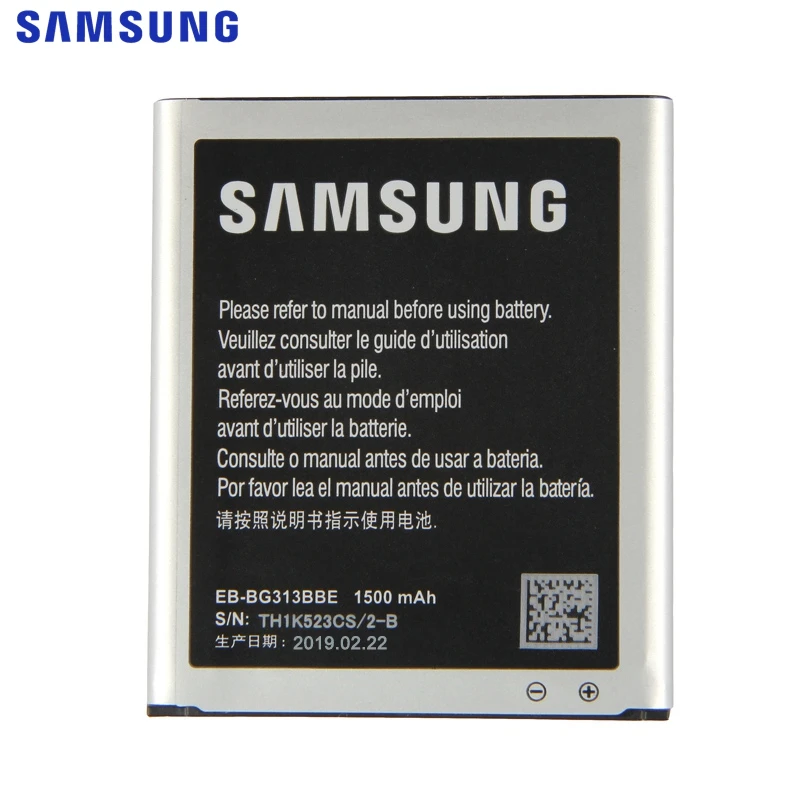 Оригинальная батарея Samsung EB-BG313BBE для Galaxy ACE 3 ACE 4 Neo Lite G313H S7272 S7898 S7562C G318H G313M J1 Mini Prime 1500 мАч