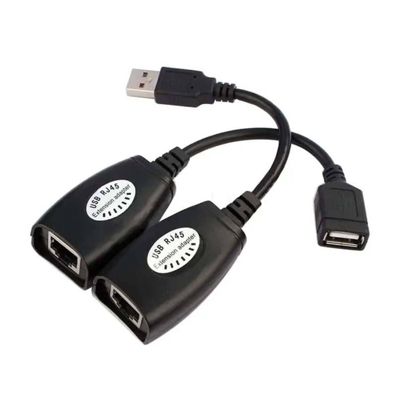 

New Hot Sale USB UTP Extender Adapter Over Single RJ45 Ethernet CAT5E 6 Cable Up to 150ft High Quality