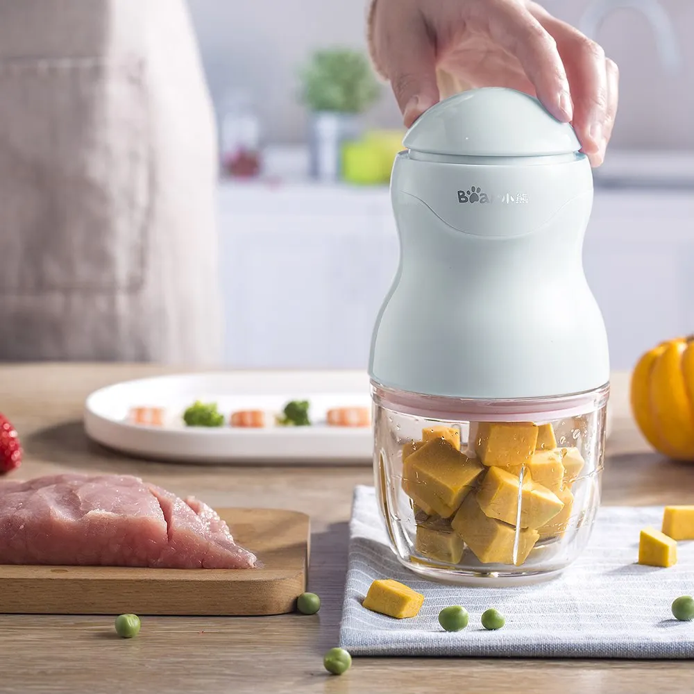 Electric Portable Mini Baby Feeding Machine with Glass Cup Household Automatic Stirring Rod Small Grinder Blenders Mixers