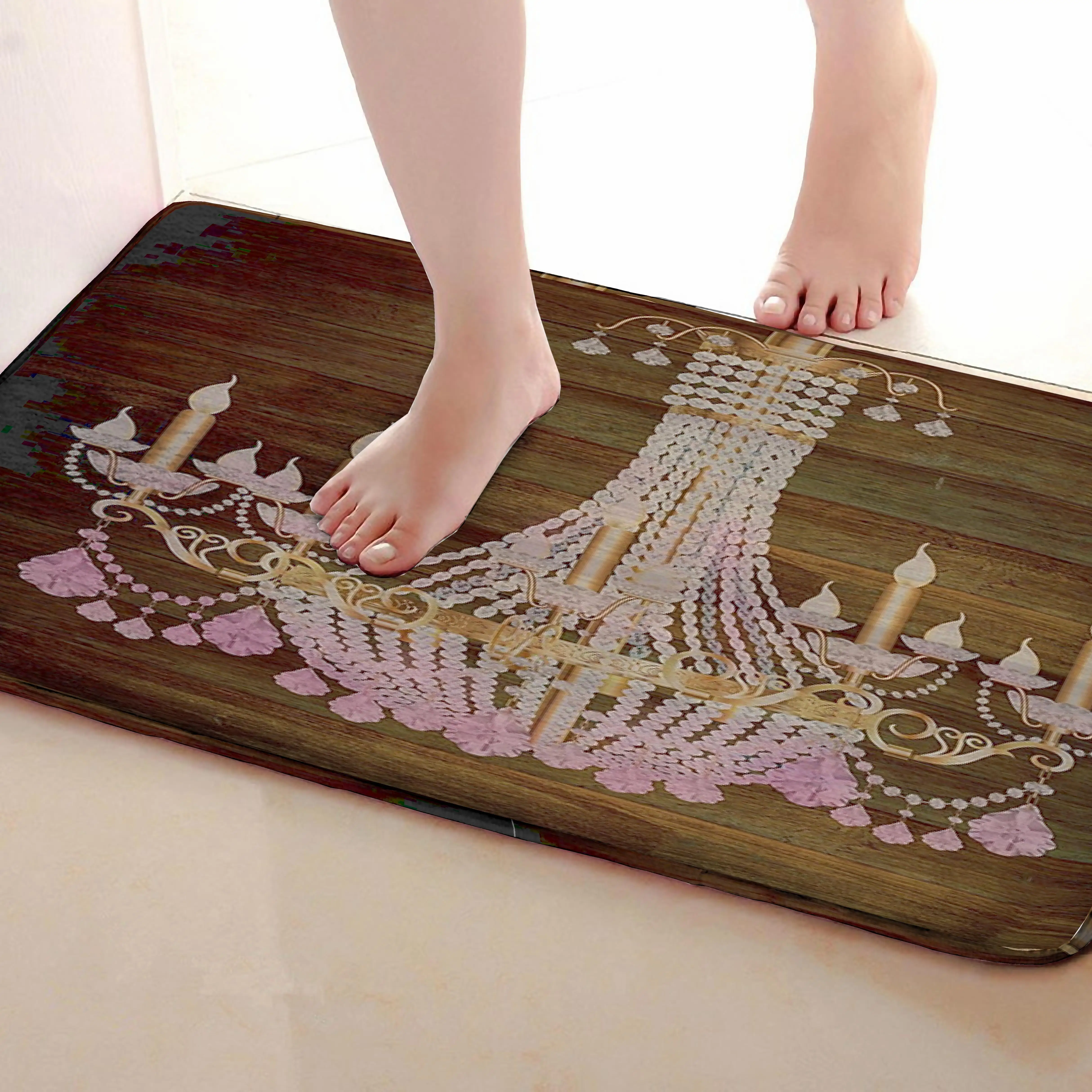 Светильник, коврик для ванной комнаты, Забавный Противоскользящий коврик для ванной, занавески, аксессуары для душа, подходящая занавеска для душа