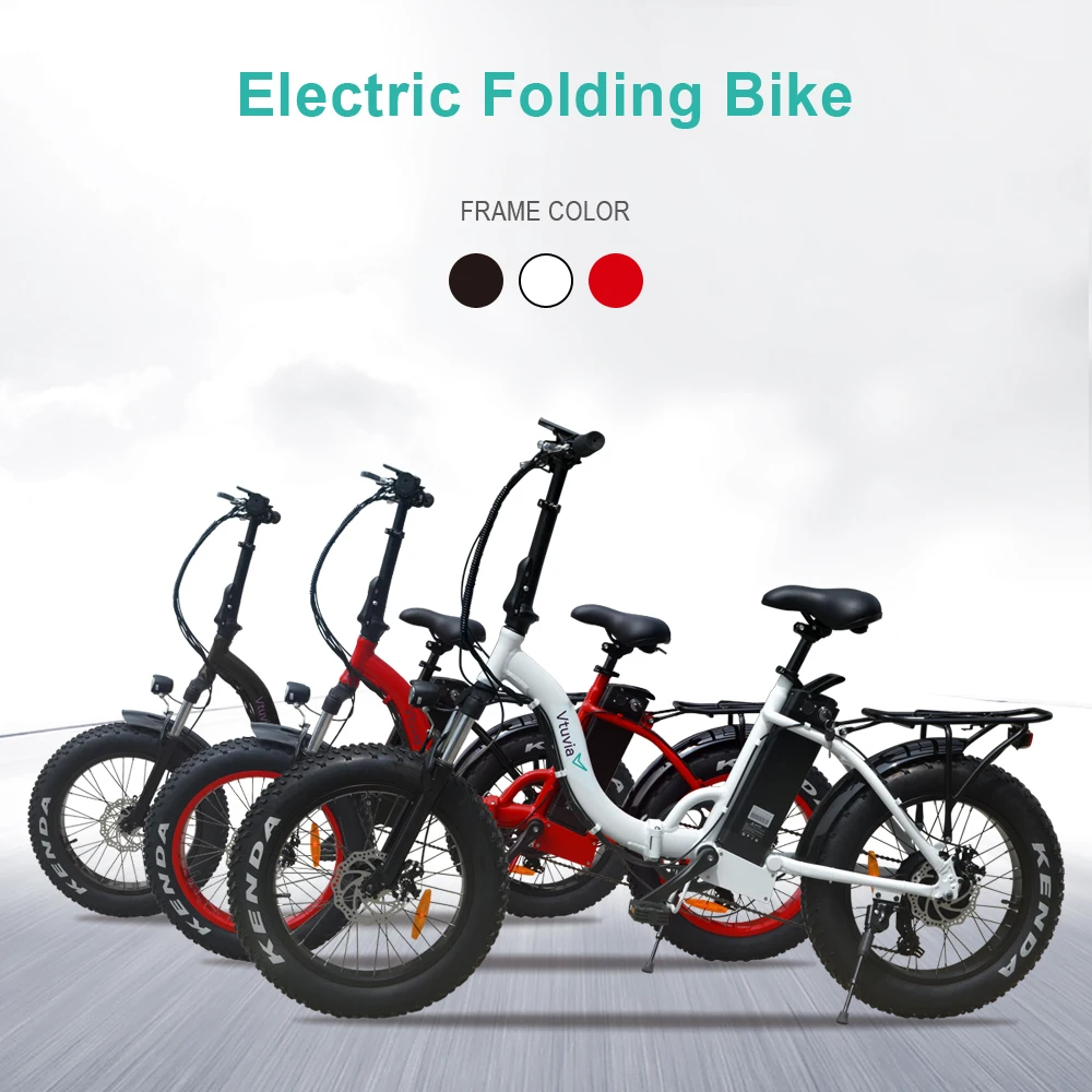 America free shipping 20'' folding frame e-bike 7 speed Derailleur 55km long range 48v 500w electri