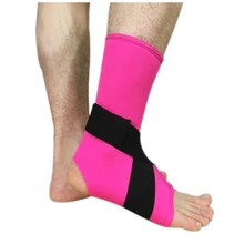 1 шт. поддержка лодыжки Футбол Баскетбол лодыжки Поддержка лодыжки рукав тхэквондо протектор лодыжки Спортивная безопасность(розовый красный