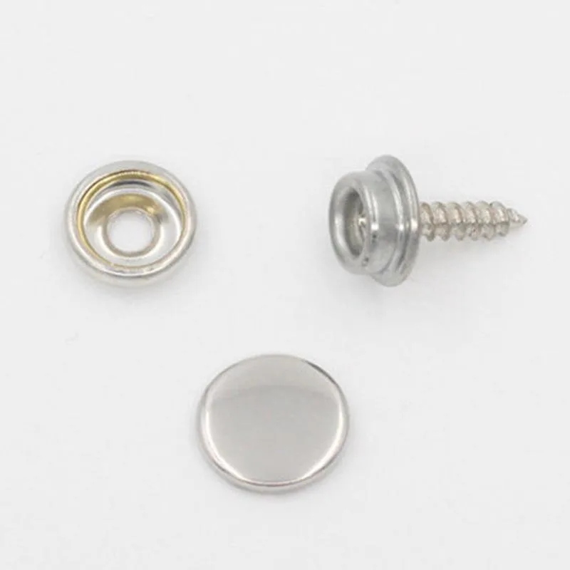 

50Pcs Push Button Set Stainless Steel Snap Buttons Kit With Tools for Tarpaulin Camping Sewing QP2