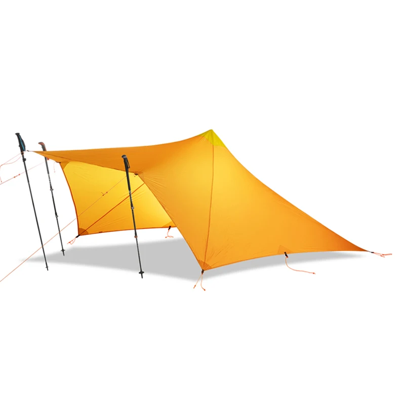 TrailStar التخييم خيمة خفيفة 1-2 شخص في الهواء الطلق 15D النايلون الجانبين السيليكون الهرم المأوى خيمة 3 الموسم التنزه تحلق خيمة