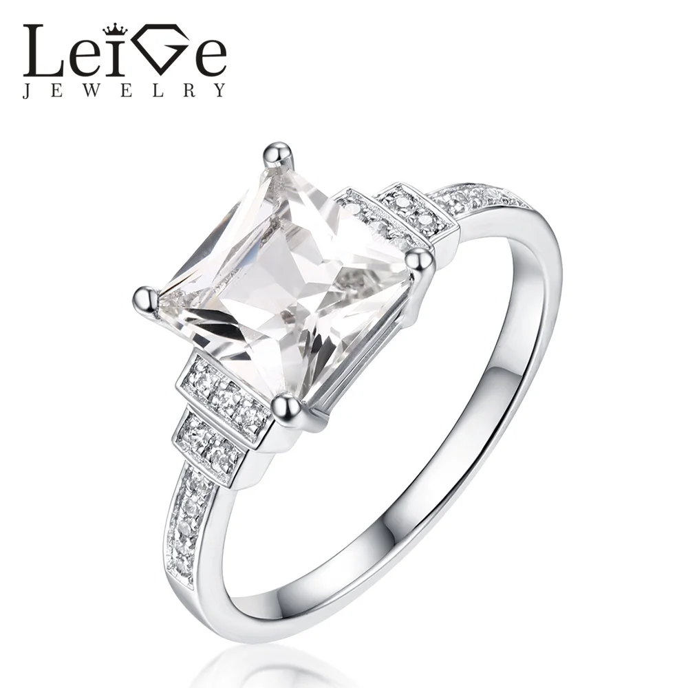 Женское кольцо из серебра 925 пробы с натуральным топазом|ring for|rings for womenring square |