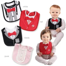 3 слоя Водонепроницаемые Детские шарфы для мальчиков и девочек нагрудник для кормления красный галстук-бабочка шарф