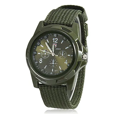 Men Army Watch Military Male Quartz Watches Fabric Canvas Strap Casual Cool Men's Sport Round Dial Relojes Hot Sale Wristwatch 