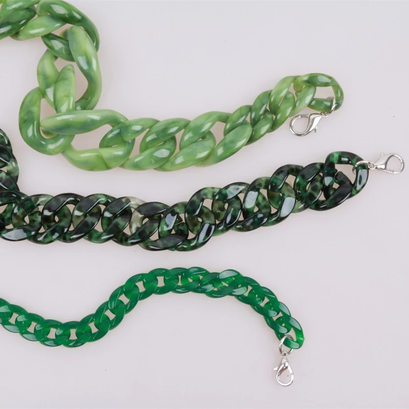 BIG SIZE Fishbone Specialty Resin Acrylic Bag Chain Evening bag handbag Chain