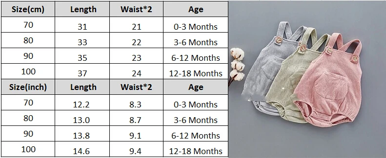 الصيف الصلبة ملابس المولود الجديد الفتيان الفتيات كبيرة جيب رومبير وزرة تتسابق عارضة لطيف