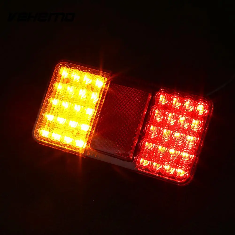 

Vehemo 12V 40 LED Truck Trailer Rear Tail Light Indicator Turn Signal Lamp Taillight
