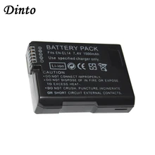 Dinto, 1 шт., 1500 мА · ч, Φ ENEL14, литий-ионный аккумулятор для камеры Nikon D5300, D5200, D5100, D3200, D3100, D3300, EN, EL14
