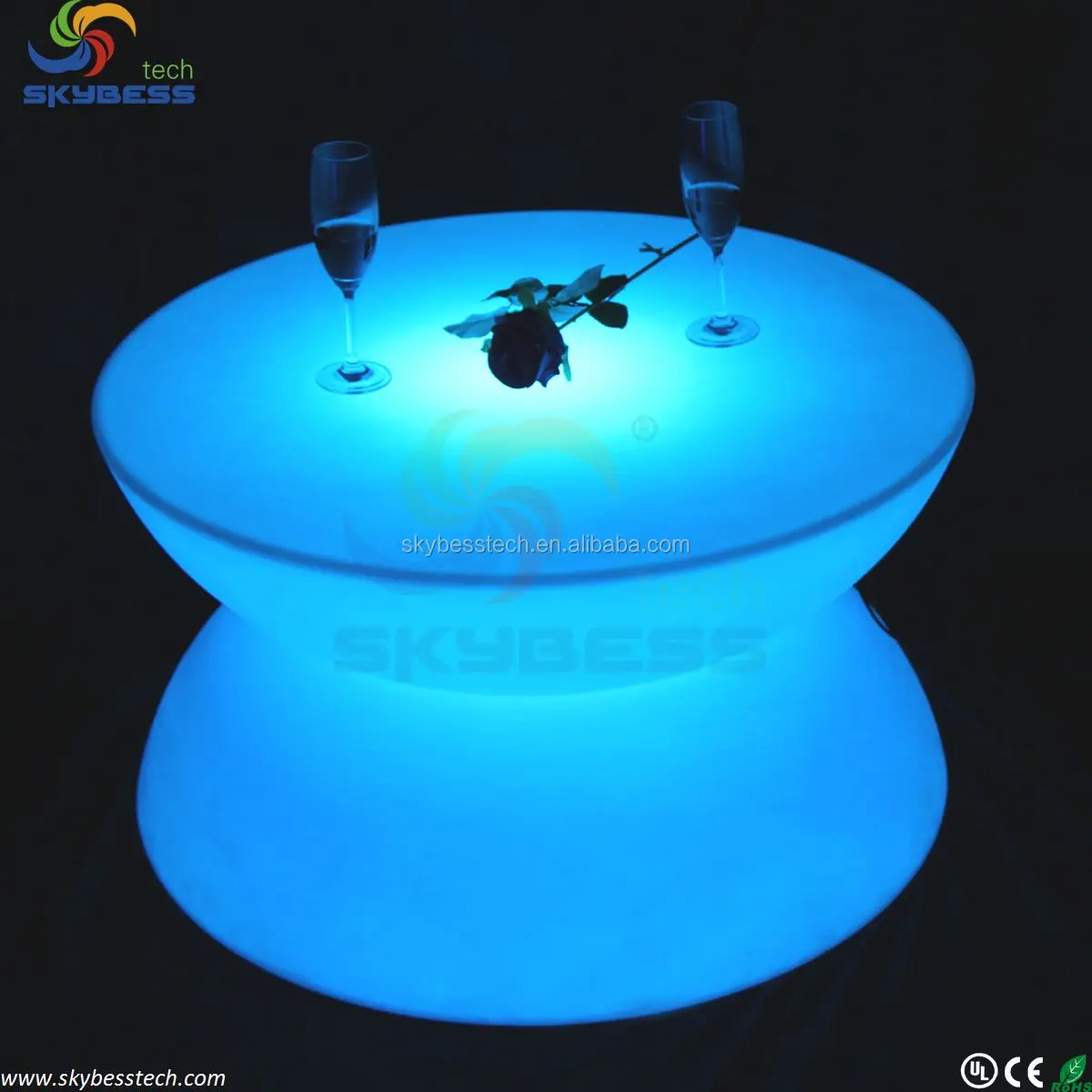 LED Table Lighting, Illuminated Bar Tables,RGB LED Bar Table SK-LF16 (D80*H44cm) free shipping 1pc
