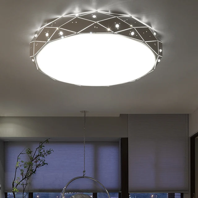 Lican White Round Led Ceiling Chandelier For Living Room Bedroom Modern Led Ceiling Chandelier Lamp Fixture Previous Next