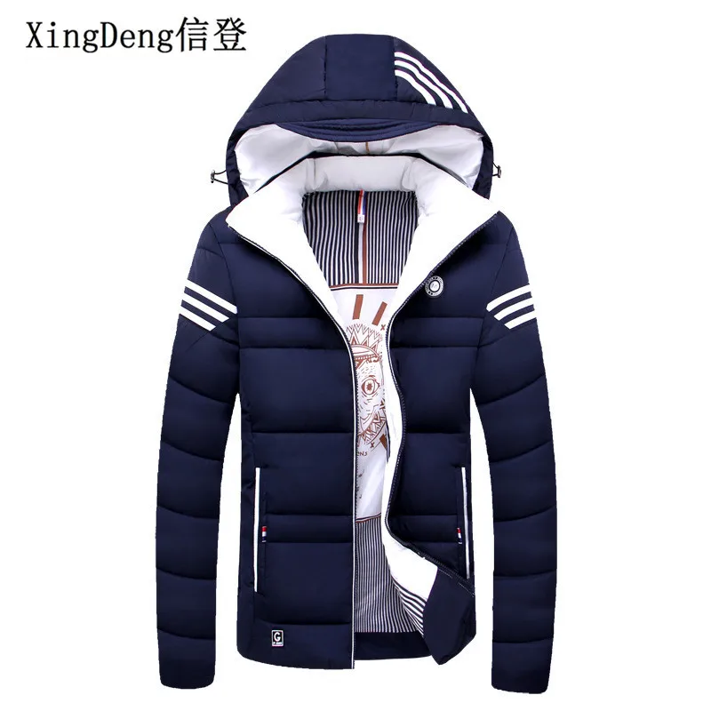 Online XingDeng Marca Casual Mens Giacca Cappotti di Inverno di sesso maschile di Spessore Giubbotti Caldo di modo degli uomini vestiti Parka Della Tuta Sportiva top Coat Plus 4XL