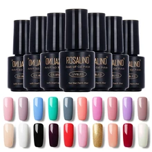 4% скидка веера Rosalind 7 мл 29 цветов Гель-лак для ногтей Дизайн ногтей Гель-лак для ногтей УФ светодиодный Гель-лак полупраймер Гель-лак для ногтей