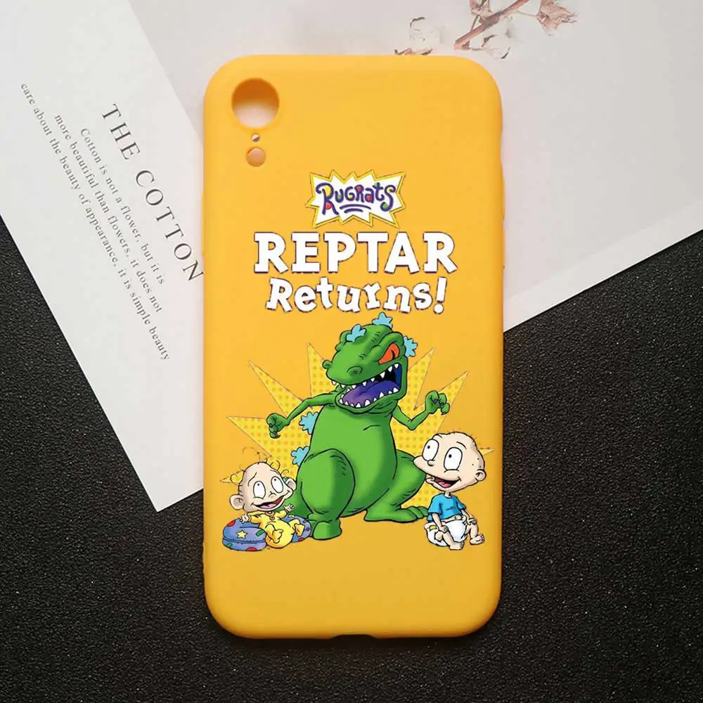 Милый чехол для телефона с героями мультфильмов rugrats reptar для iPhone XR 11 pro MAX чехол XS MAX 5 5S 6 6 S 7 8 Plus Мягкий Силиконовый ТПУ - Цвет: TPU A1625-Y