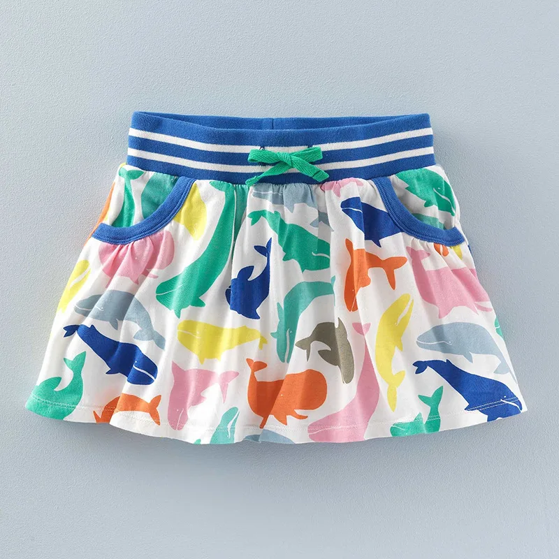 

3012 Wholesale Europe and America 2017 children Clothes Skirt Summer Cartoon Cotton skirts Cute Double Layer Girl Skirt