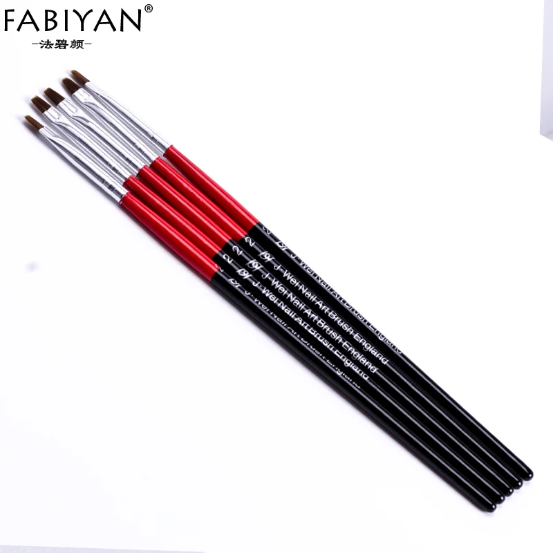 

5PCS/Set Kit Brush Nail Art Pen Painting Drawing Design Pen Tool Gel UV Manicure Salon Professional Carving Builder Tips Acrylic
