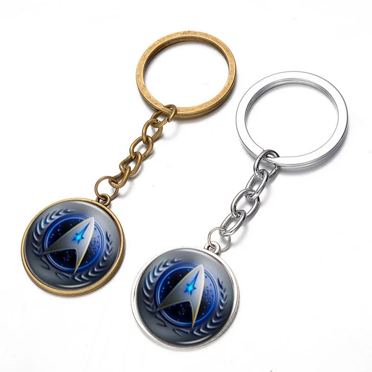 

NEW Star Trek Movie Steampunk Glass 2/Color Keychain for men woman Jewelry