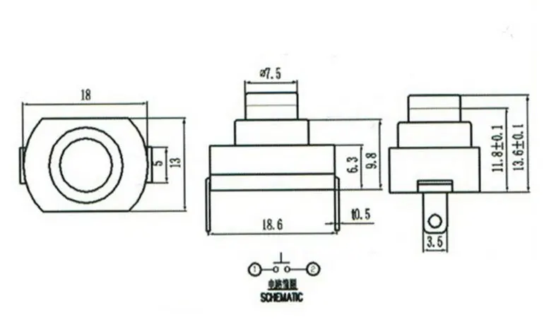 Специальный фонарик переключатель 125V 10A, передний переключатель