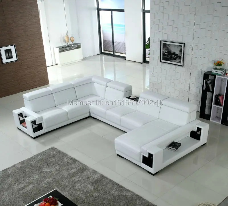 Muebles De Sala Muebles диваны для гостиной секционный диван шезлонг кресло, мебель для дома большой размер U угловая форма кожа