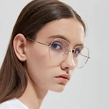 

new sexy big cat eye glasses frames for women brand black silver gold clear fashion glasses cat eye metal frame