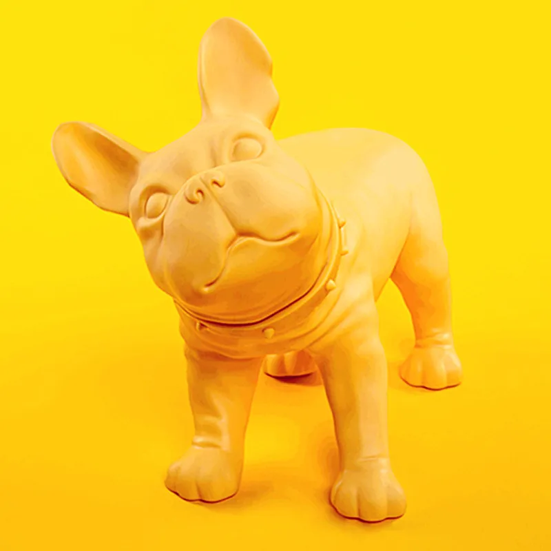 

Animals Simulation Bulldog Photography Showcase Decorations Props Cute Dogs Gift Purely Manual, Art, Crafts Living Room L2763