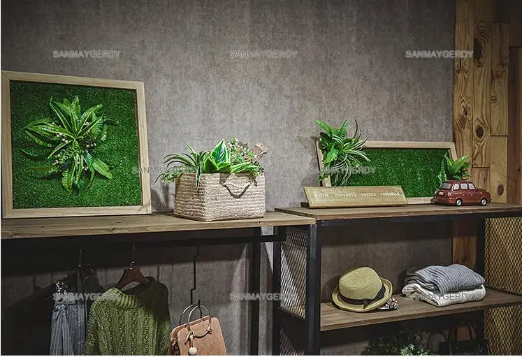 Retro nostalgic iron clothing store display rack. The Wall hanger women's clothing store decoration wall hanging decoration .