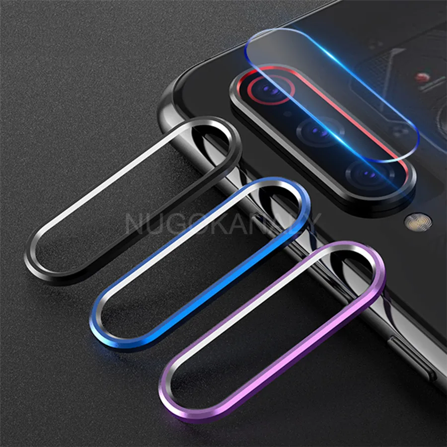 

Tempered Glass + Metal Protection Ring For Xiaomi Redmi K20 Note 7 Pro Rear Lens Camera Film For Mi 9 8 SE 9T Screen Protector