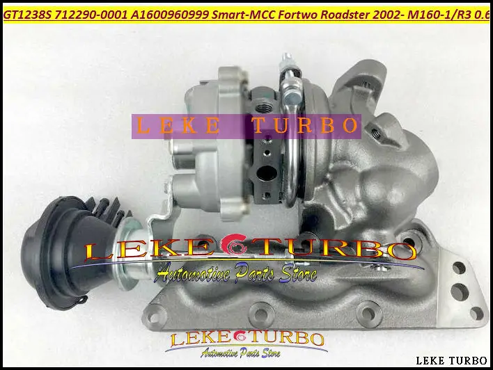 GT1238S 712290-0001 712290 A1600960999 Turbo For Smart-MCC Smart Fortwo 02- M160-1 Roadster 2002-06 M160 M160R3 3 Cyl 0.6L (4)