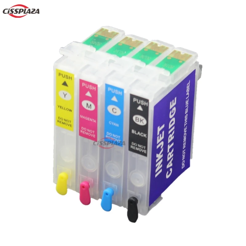 CISSPLAZA 1 комплект T1261 -1264 многоразовые картриджи для чернил совместимые с Epson Stylus NX430
