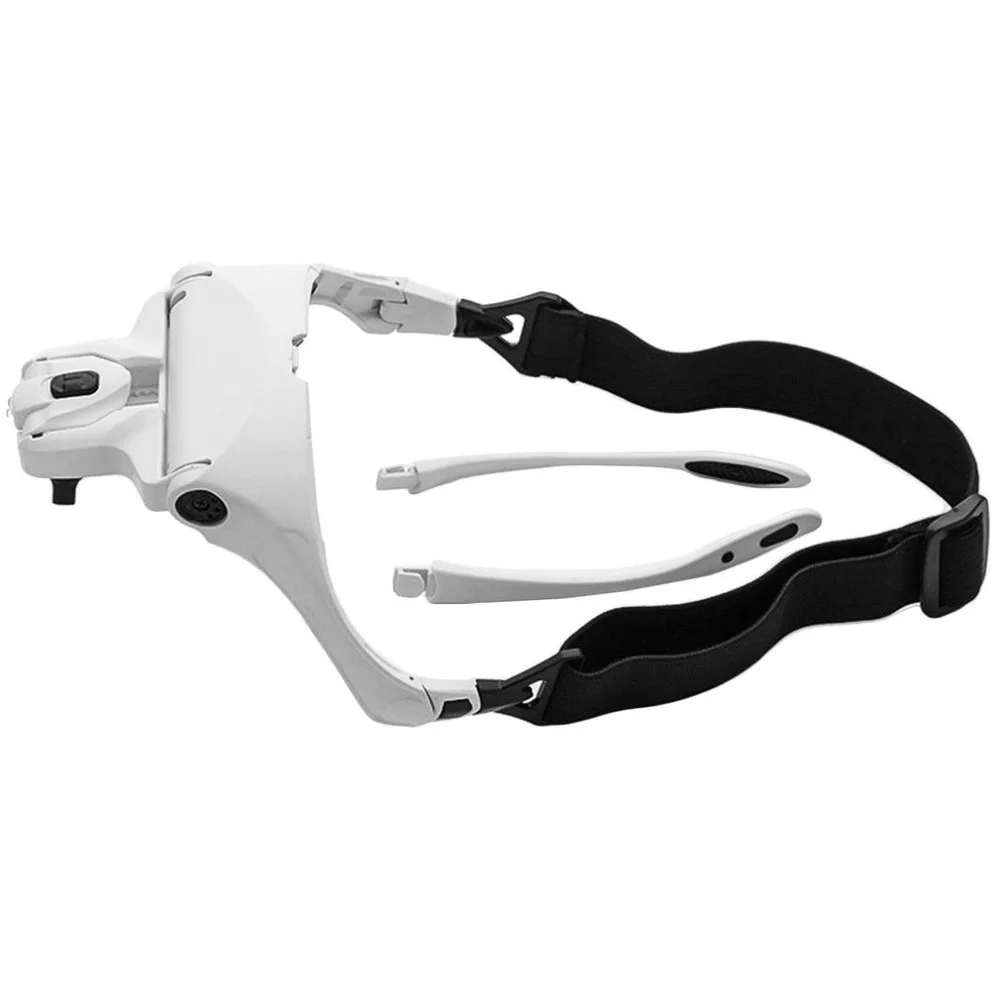 Portable Head Wearing Magnifying Glass Lens Eyeglass Interchangeable Mount Bracket Headband