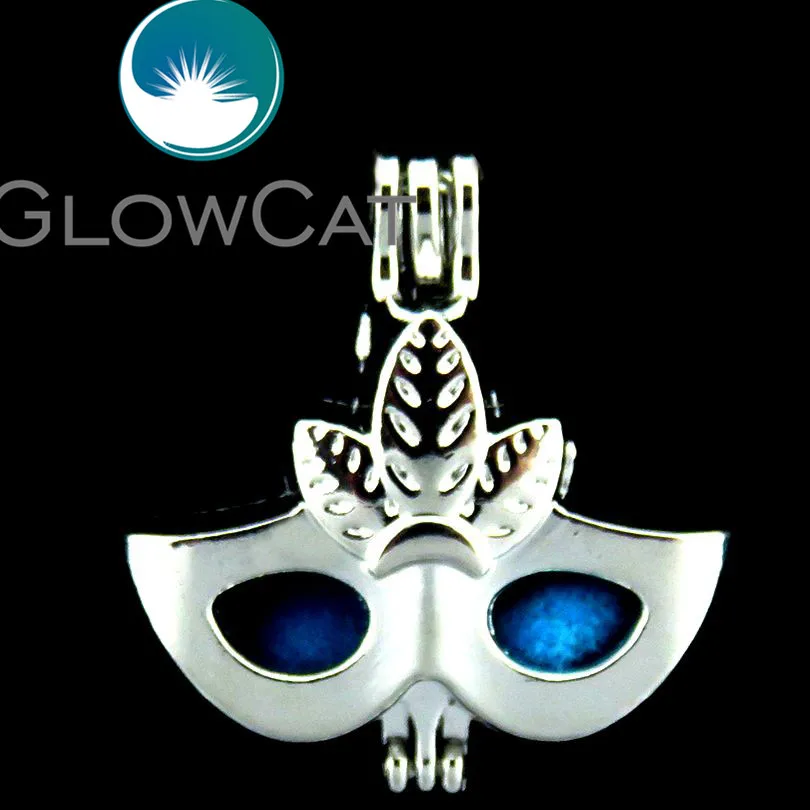 Glowcat вечерние маска жемчужина клетка ювелирных изделий бисер кулон эфирное масло