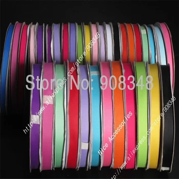 

236 colors 3/8'' 9mm polyester plain solid color grosgrain ribbon for gift hair ribbons bows PGR09