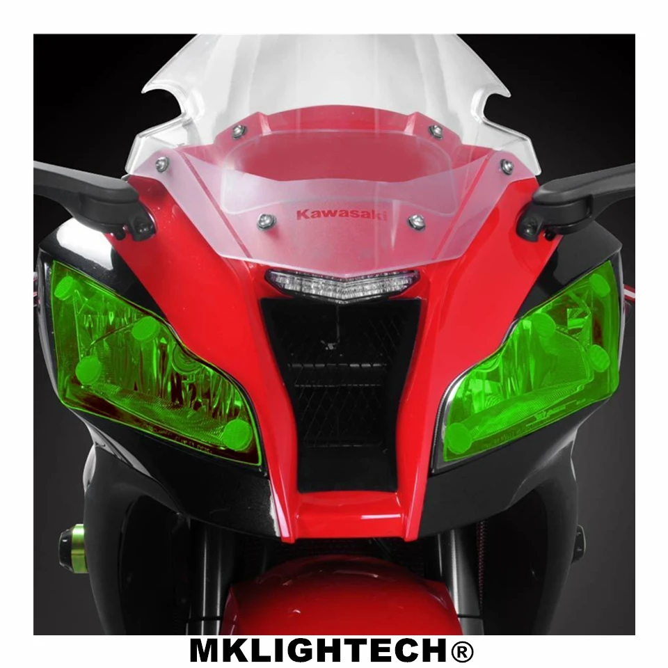 

MKLIGHTECH ZX-10R Motorcycle Accessoris For KAWASAKI ZX 10R ZX10 R 2011-2015 Acrylic Headlight Screen Protective Cover