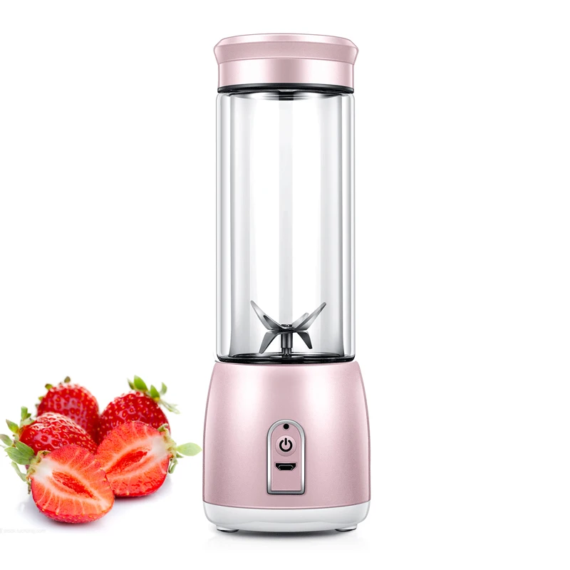 

Portable Electric Juice Cup Chargeable Juicer Blender 3800mAh Battery 7.4V 380ML Multifunction USB Fruit Mixer Juice Extractor