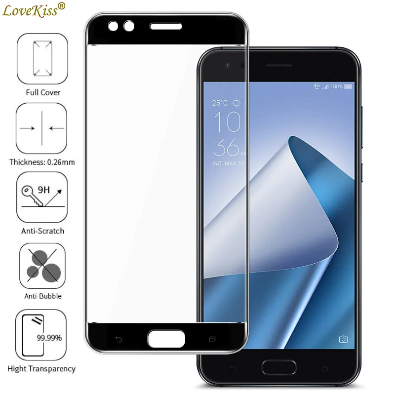 Полноразмерная пленка для экрана Asus Zenfone 3 Laser 3S 4 Max Pro Plus Live ZB501 Selfie ZC554KL Защитная из
