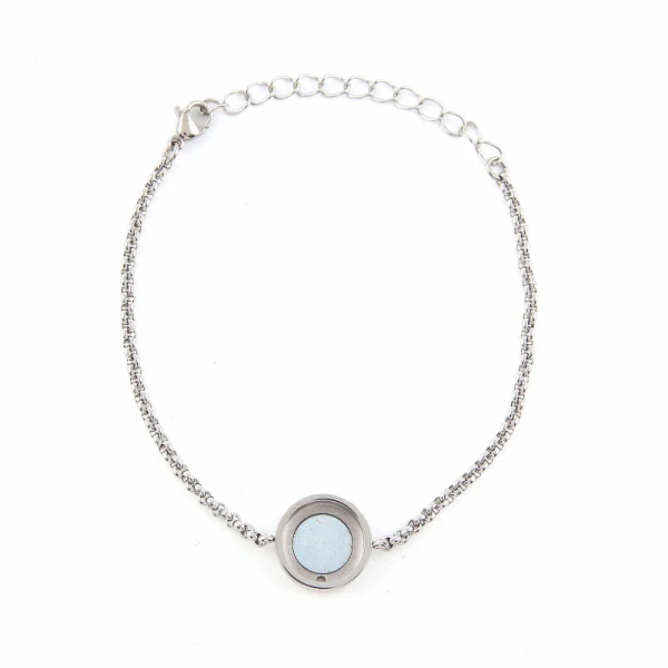 Vinnie Design Jewelry 21 cm Cambio pulsera de acero inoxidable apto para monedas magnéticas intercambiables