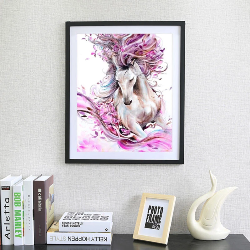 Horse 5D 0*30cm Diamond Embroidery Painting DIY Cross Stitch Craft Kit Tool Home Decor