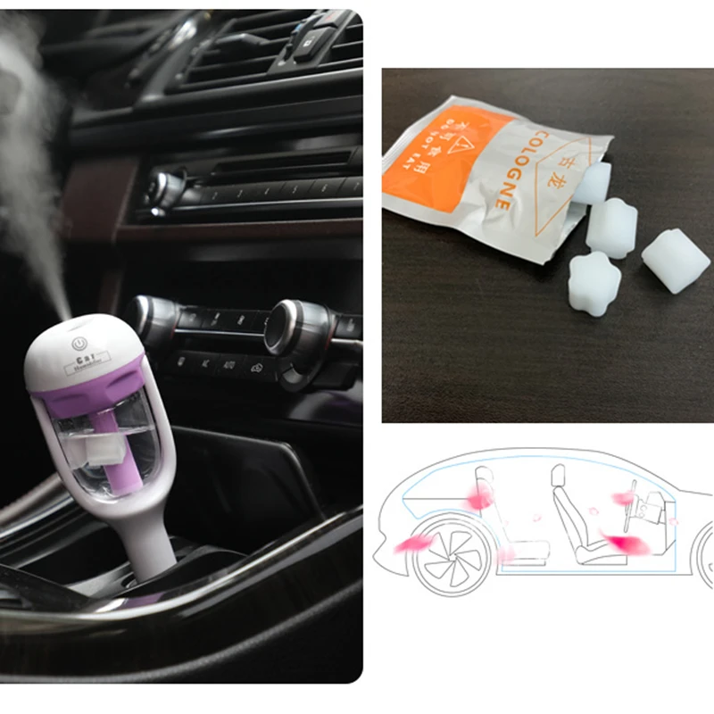

4-Pack Car Humidifiers Diffuser Cologne fragrant tablets Aromatherapy supplement package