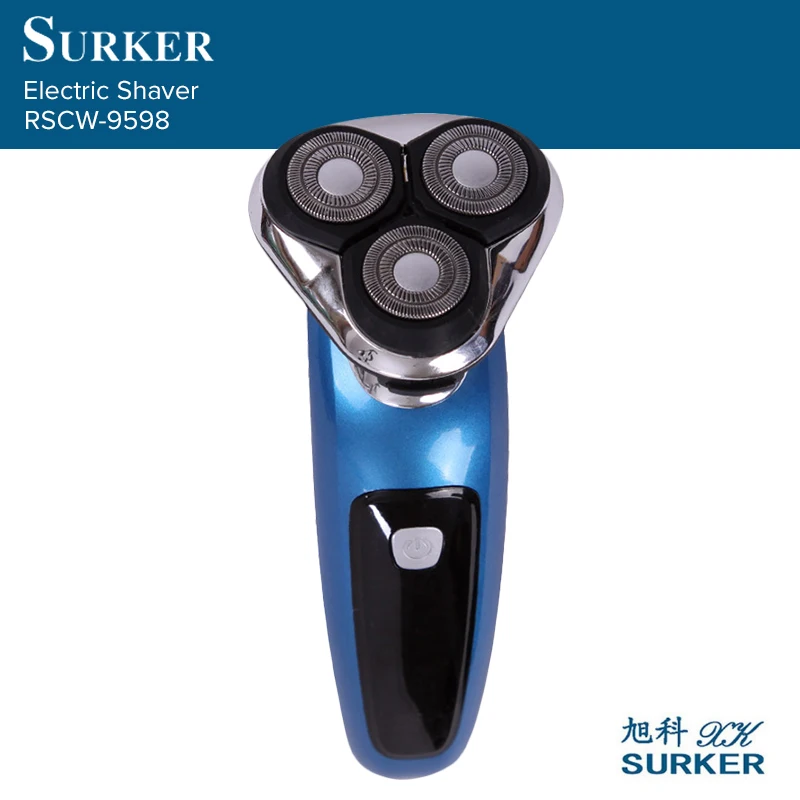 SURKER RSCW-9598 3 в 1 электробритва моющиеся Перезаряжаемые триммер для бороды Бритвы машинка для стрижки волос ЕС Plug подарок на день отца