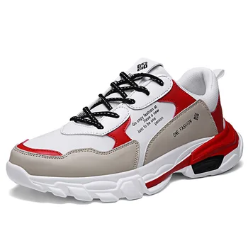

2019 Men's casual shoes, breathable, lightweight mesh, soles, men's single shoes, anti-skid brand shoes high top sneakers