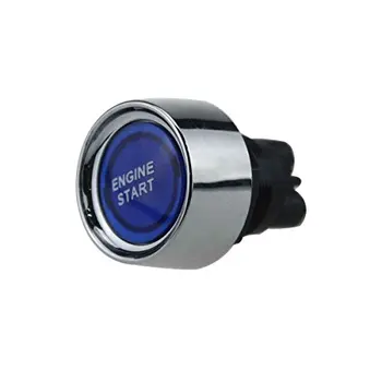 

12V-24V 50A Car Vehicle Engine Start Push Button Switch Ignition Starter-Blue