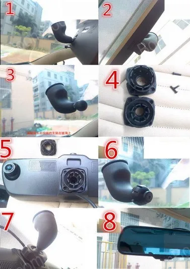 Для Автомобильный видеорегистратор-зеркало держатель видеокамеры Кронштейн Держатели