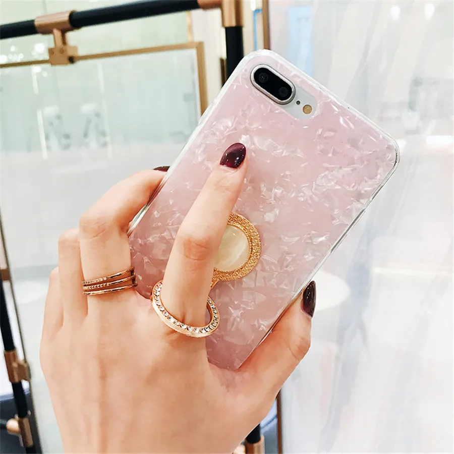 Блестящий чехол для iPhone 12 11 Pro MAX XR XS Max 8 7 Plus розовый белый блестящий силиконовый