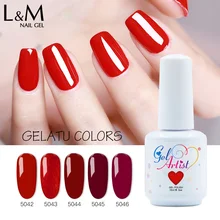 1 шт. Новое поступление Гель-лак для ногтей бренд Gelatu Gelartist 2018 дизайн ногтей маникюр 120 Цвет 15 мл замачиваемый УФ-гель для ногтей(China)